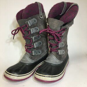 Sorel Women's Winter Boots - Size: 7 - Pre - Owned - Black/Purple - E75NUB